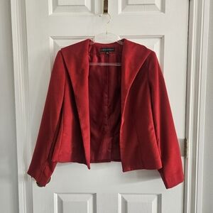 Vintage Harvé Bernard Red Open Front Blazer/Jacket